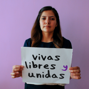 vivas libres y unidas Cartel 8 de marzo